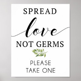 Poster Spread Love not germes
