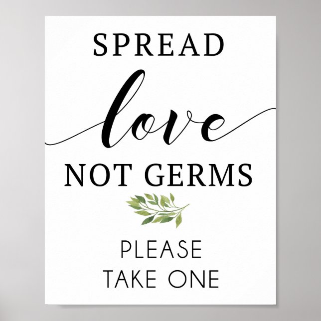 Poster Spread Love not germes (Frente)