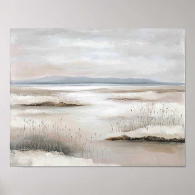 Poster Spring Thaw Marshland #1 – Serene Landscape (Frente)