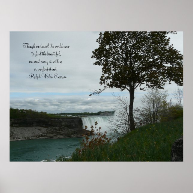 Póster Springtime em Niagara Falls-Canadá/com Cotação (Frente)
