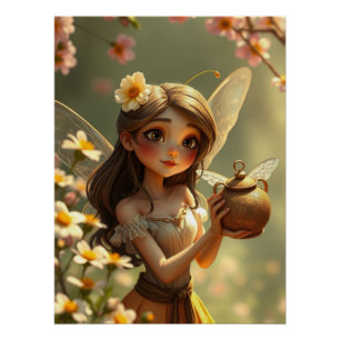 Póster Springtime Fairy Art
