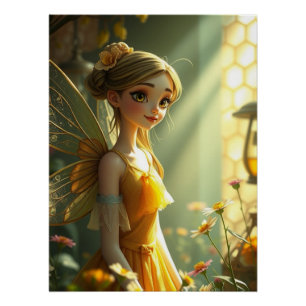 Póster Springtime Fairy Art