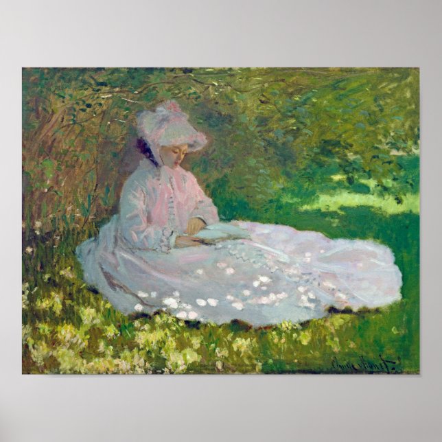 Poster Springtime, Monet (Frente)