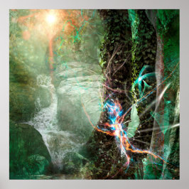 POSTER SPRITE ELEMENTAL DE FLORESTA PROFUNDA
