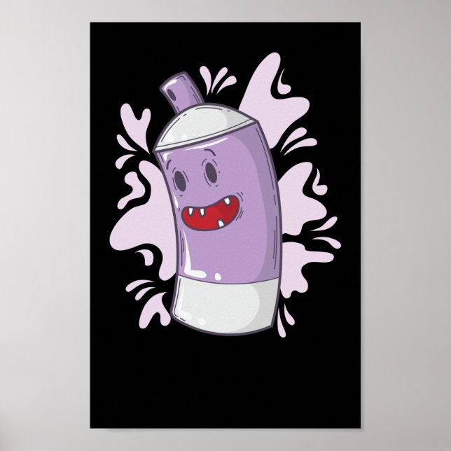 Poster Sprühdose Streetart Style Grafite Farbe (Frente)