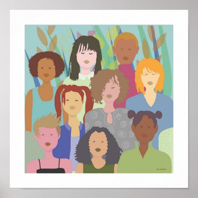 Poster square diversity women (Frente)