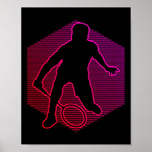 Poster Squash Feminino Badminton Masculino Shuttle