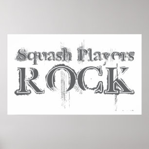 Póster Squash Players Rock