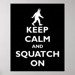 Poster Squatch sobre