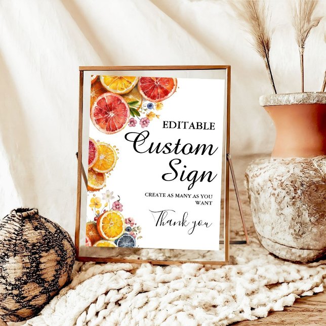 Poster Squeze Principal sinal de chá de panela Personaliz (Criador carregado)