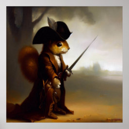 Poster Squirrel Highwayman