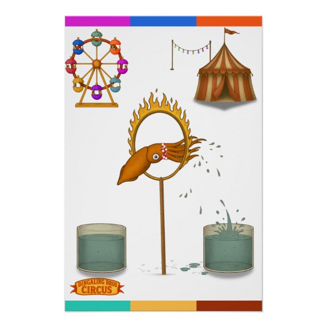 Póster Squirty squid (Frente)