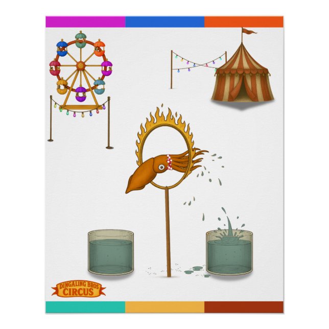 Póster Squirty squid (Frente)