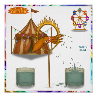 Póster Squirty squid