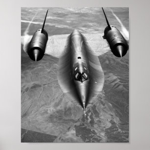 Poster SR-71 Blackbird Voando sobre a Califórnia