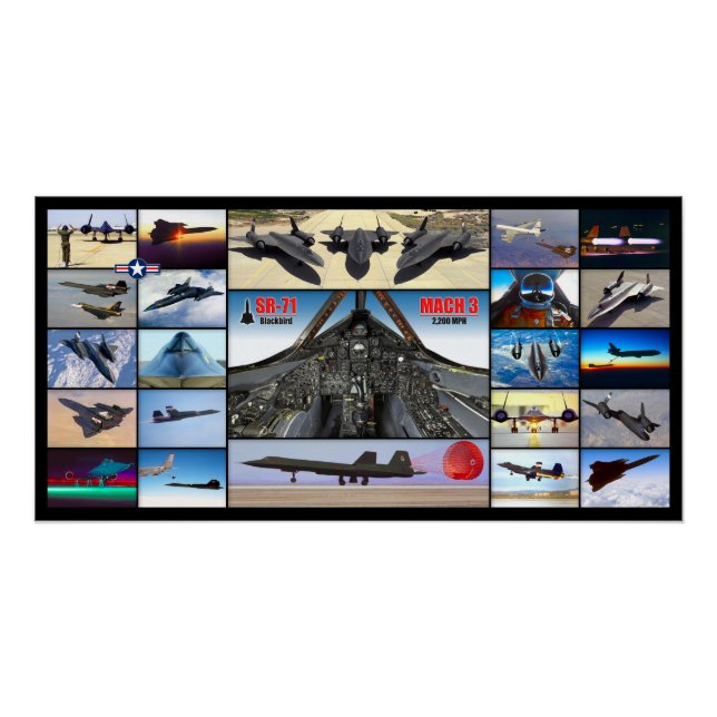 PÓSTER SR-71 "MONTAGEM" BLACKBIRD (Frente)