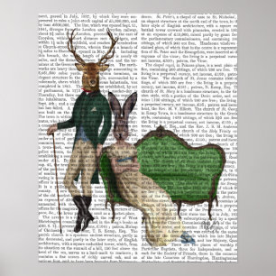 Póster Sr. Deer e Sra. Rabbit