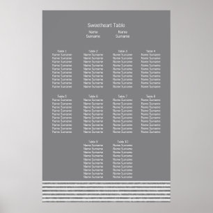 Poster Sr. e Sr. Terno e plano alegre do assento do