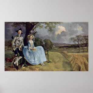 Poster Sr. e Sra. Andrews por Thomas Gainsborough