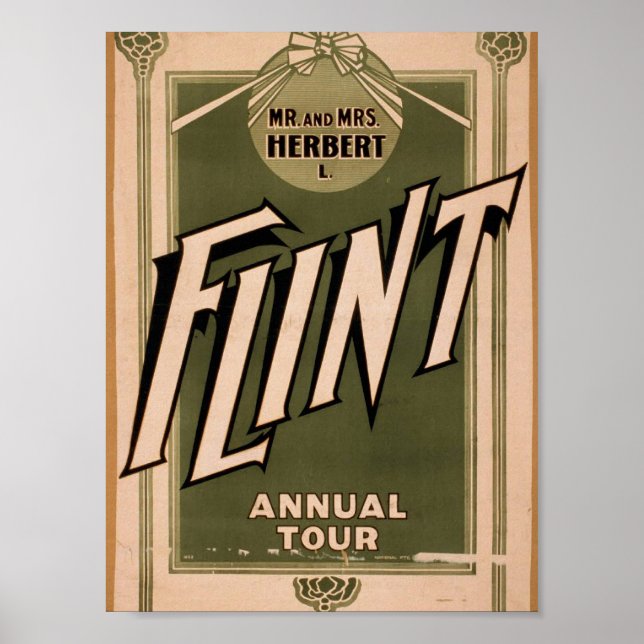 Póster Sr. e Sra. Herbert L. Flint, "Tour Anual" Retro A (Frente)
