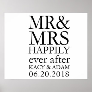 Poster Sr e Sra Sign