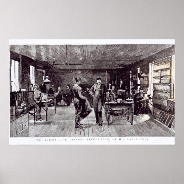 Póster Sr. Edison , O Eminente Eletrônico (Frente)