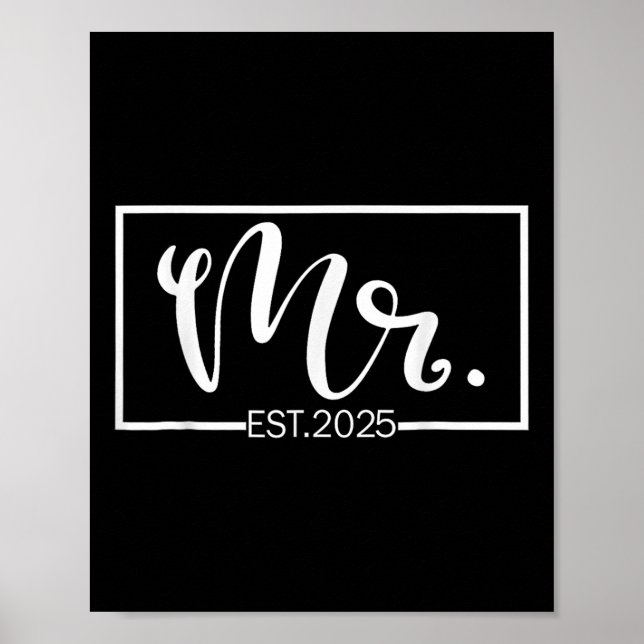 Poster Sr. Est. Hubby Recem casados 2025 Sr. &amp; (Frente)