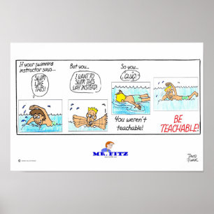 Póster Sr. Fitz: Seja 1 Teachable - natação
