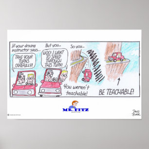Poster Sr. Fitz: Seja 3 Teachable - conduzindo!