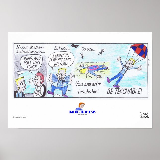 Poster Sr. Fitz: Seja Ensino 2 - Skydiving! (Frente)