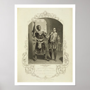 Póster Sr. G.V. Brooke como Othello e James Bennett como