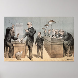 Póster Sr. Gladstone e seus caixeiros