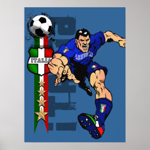 Póster Sr. Italiano Garanhão Forza Azzurri Italia 2010