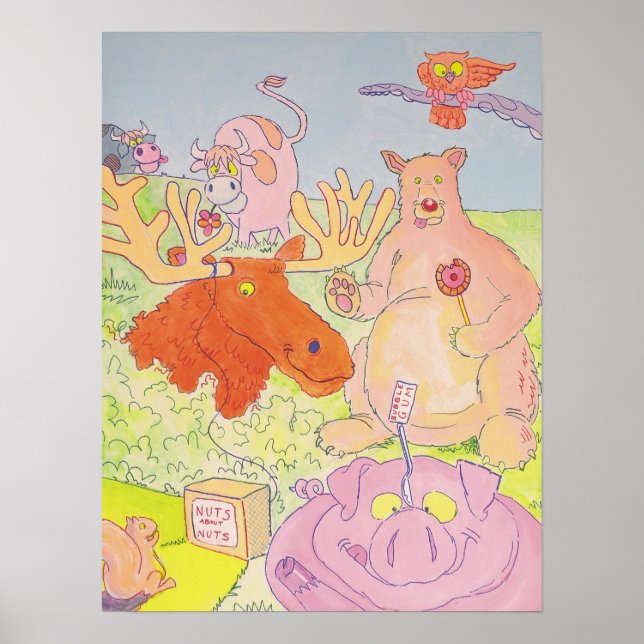 Póster Sr. Moose e Amigos (parte 1 de um trítico) (Frente)