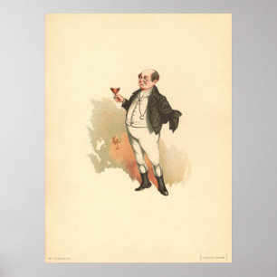 Poster Sr. Pickwick por Kyd, The Pickwick Papers de Dicke