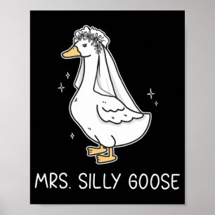 Poster Sr. Silly Goose E Sra. Silly Goose Casal Matchi