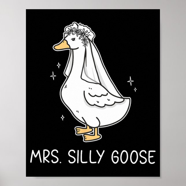 Poster Sr. Silly Goose E Sra. Silly Goose Casal Matchi (Frente)
