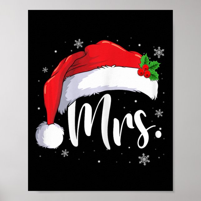 Poster Sr. Sra. Claus Casais De Natal Que Correspondem A  (Frente)