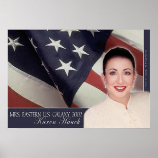 Póster Sra. East U.S. Galaxy, Karen Hauck - 1