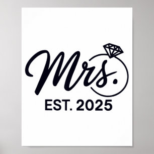 Poster Sra. Est. recem casados 2025 Casais Casamento Sr.