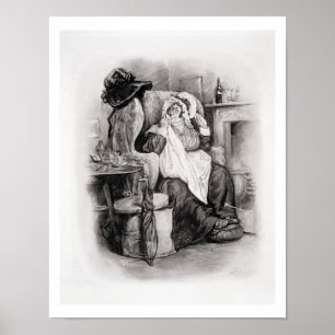 Póster Sra. Gamp, 'de Charles Dickens: Uma bisbolhetice