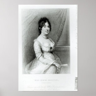 Póster Sra. James Madison, Dolley Payne, c.1804-55