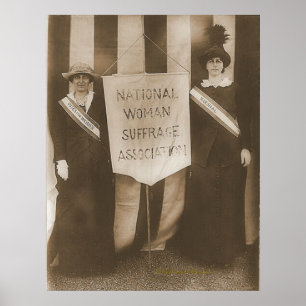 Poster Sra. McCormick dos Suffragists e Sra. Parker