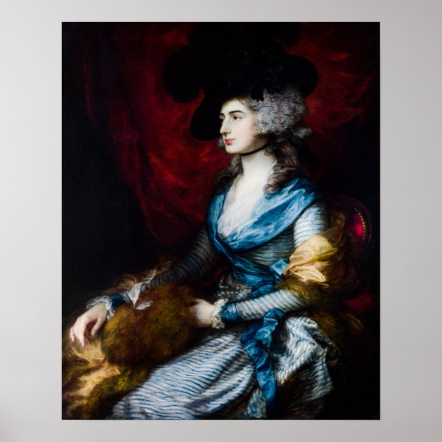 Poster Sra. Siddons por Thomas Gainsborough (Frente)