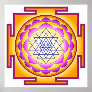Poster Sri Chakra Deusa Shri Lalitha Tripura Sundari