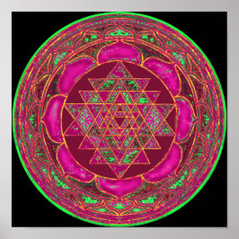 Poster Sri Lakshmi Yantra Mandala