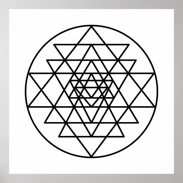 Poster Sri Yantra (Frente)