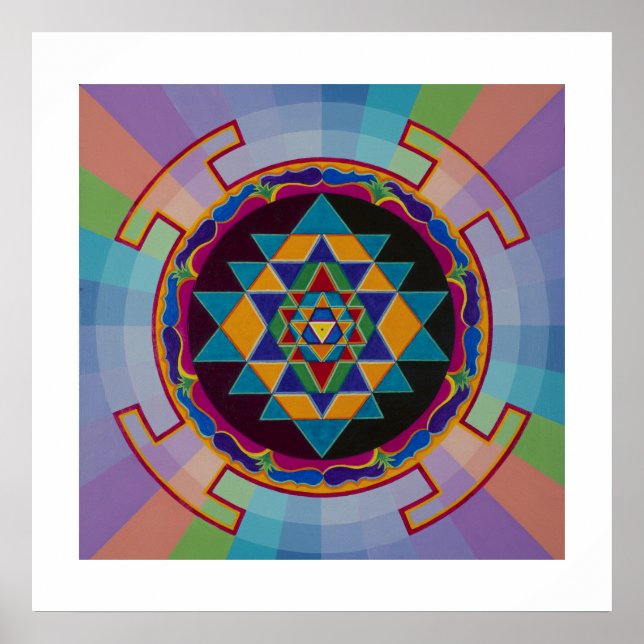 Póster Sri Yantra (Frente)