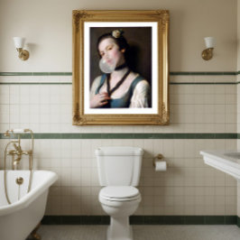 Póster Srta. Sassy soprando chiclete em bolha