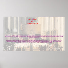Poster SS. Concílio de Trento Cânon XIII sobre os Sacrame